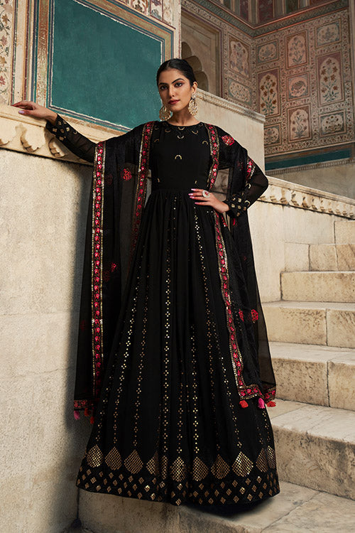 Embroidered Work Gown