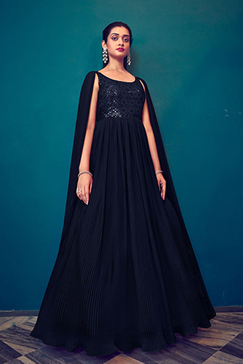 Latest Exclusive Designer Dark Color Long Anarkali Ethnic Gown Collection 4964