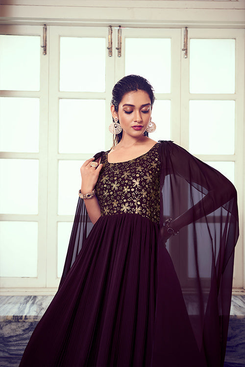 Cocktail Anarkali Long Gown
