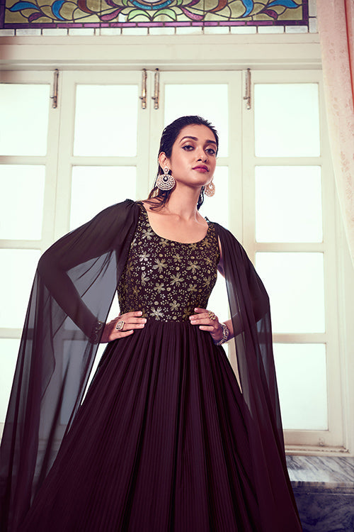 Cocktail Anarkali Long Gown